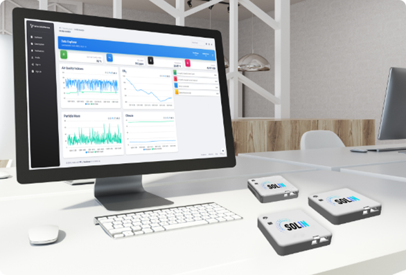 deshboard with sensors